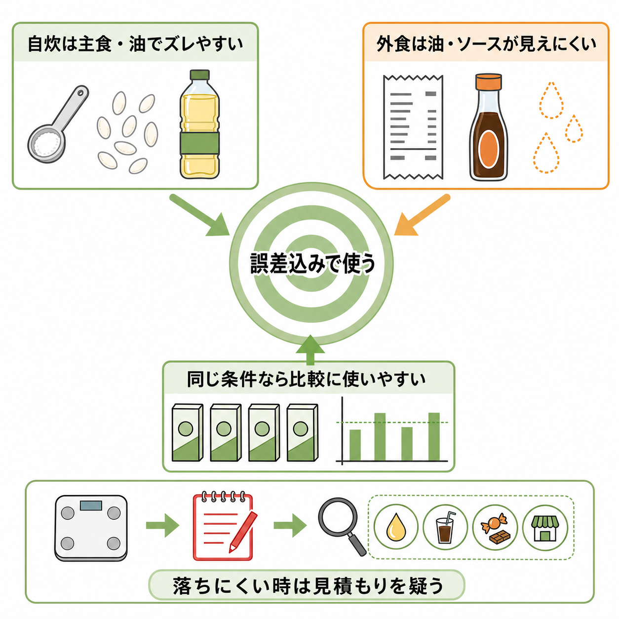 どのくらいの誤差を見込むべきか