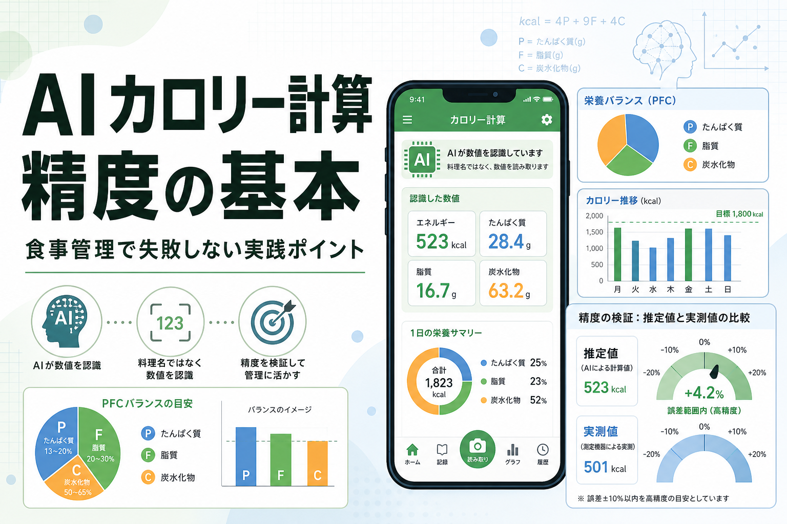 AI カロリー計算 精度の基本｜食事管理で失敗しない実践ポイント