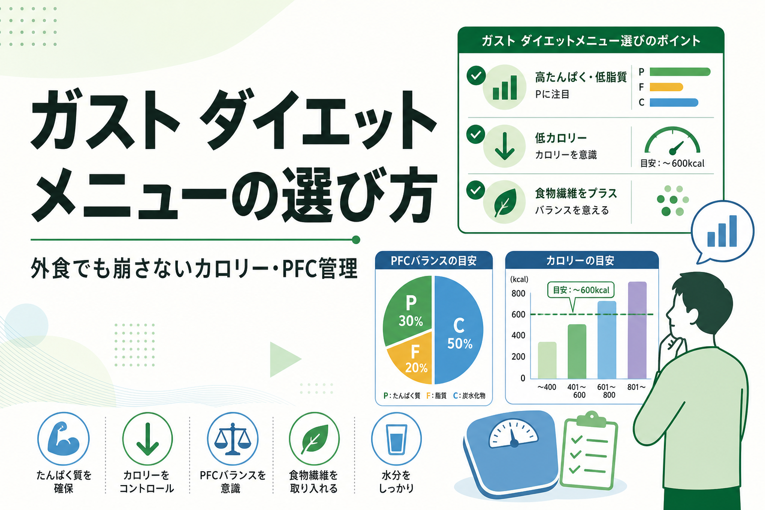 ガスト ダイエット メニューの選び方｜外食でも崩さないカロリー・PFC管理