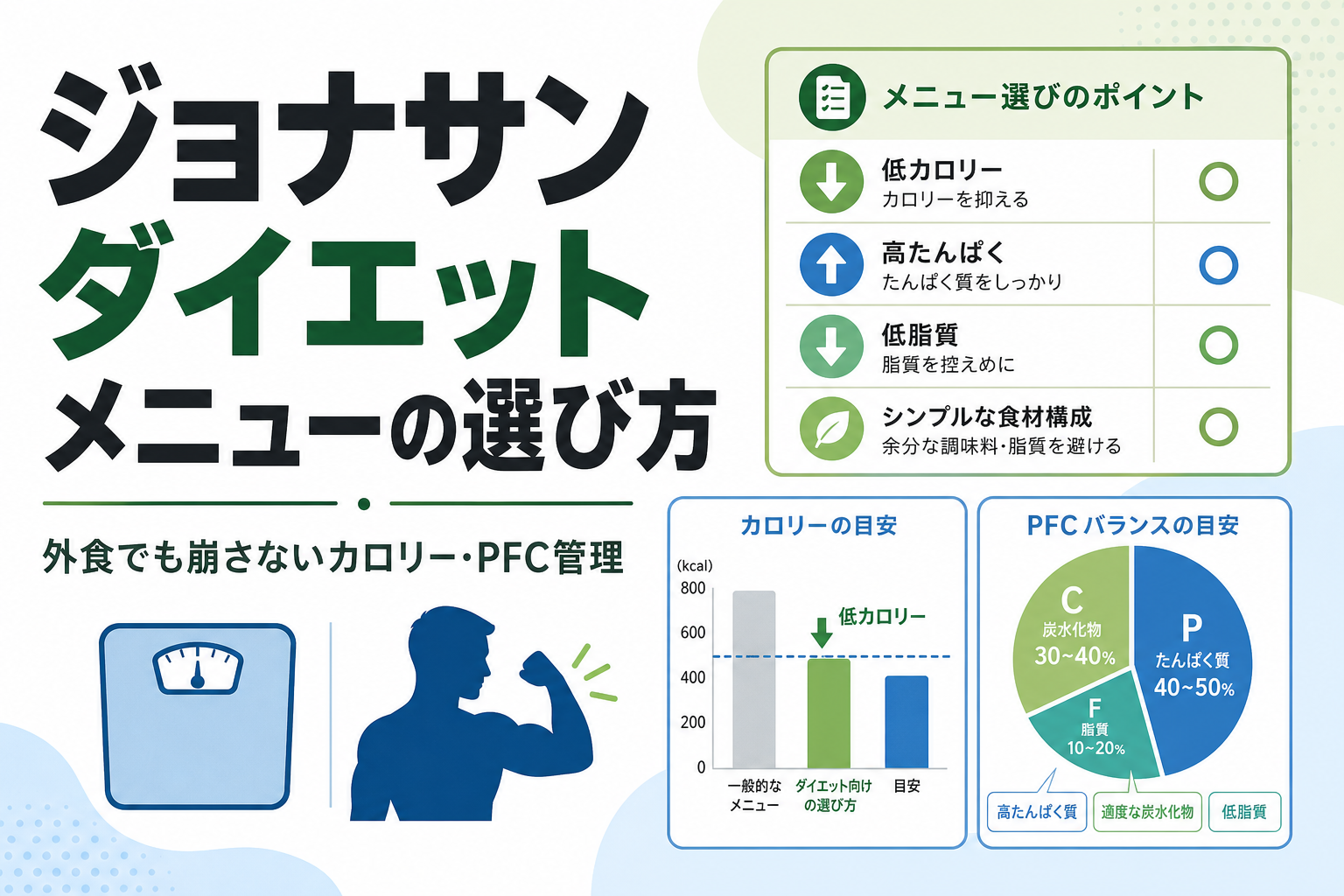 ジョナサン ダイエット メニューの選び方|外食でも崩さないカロリー・PFC管理