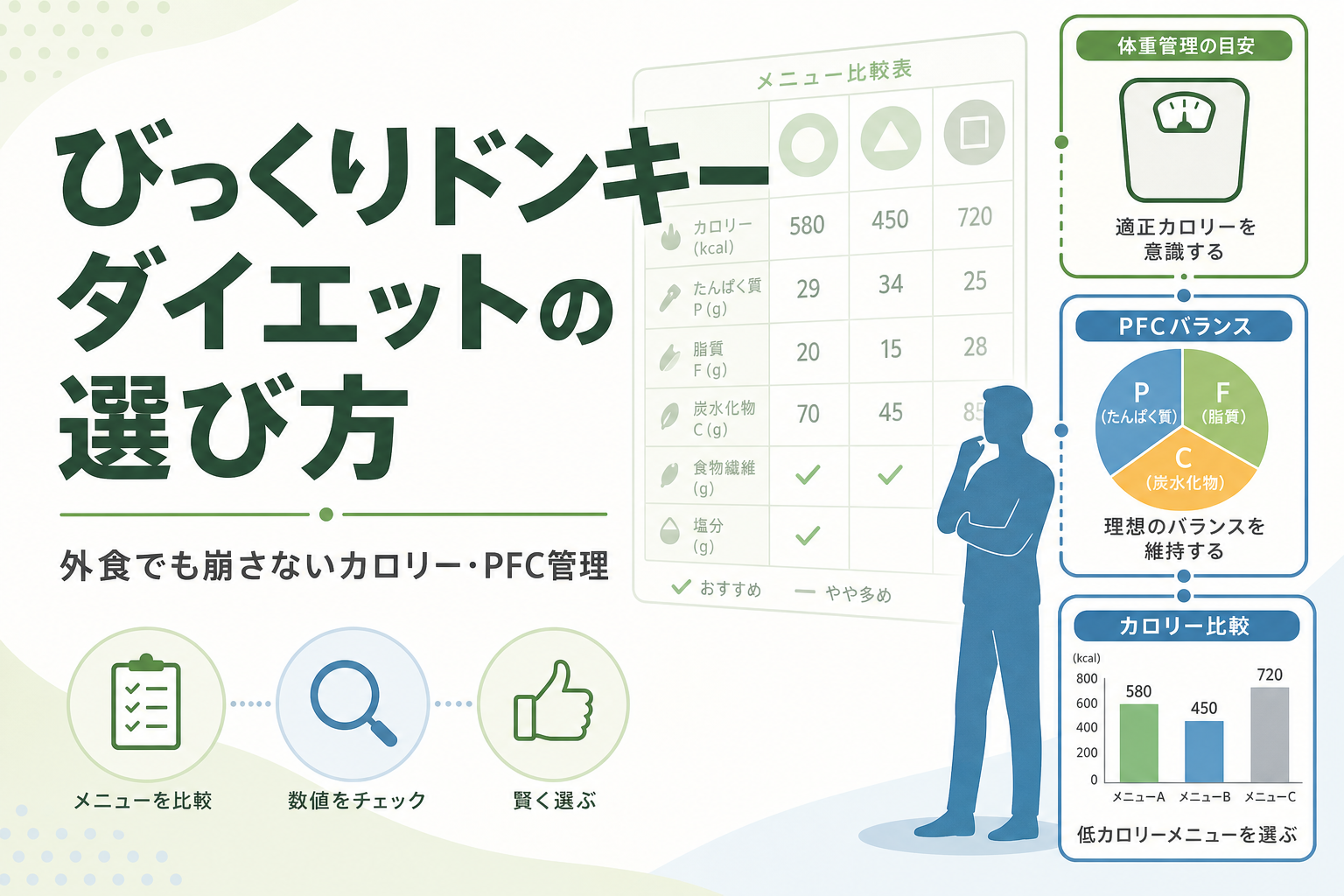 びっくりドンキー ダイエットの選び方｜外食でも崩さないカロリー・PFC管理