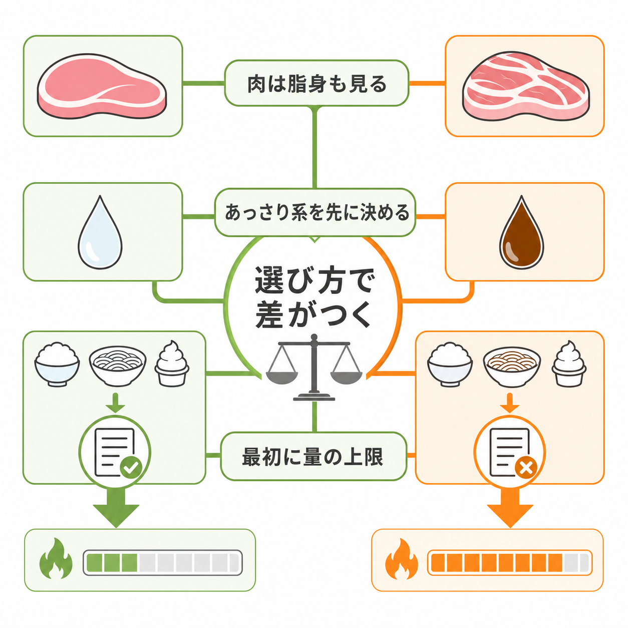 しゃぶ葉でダイエット中に選びやすい結論