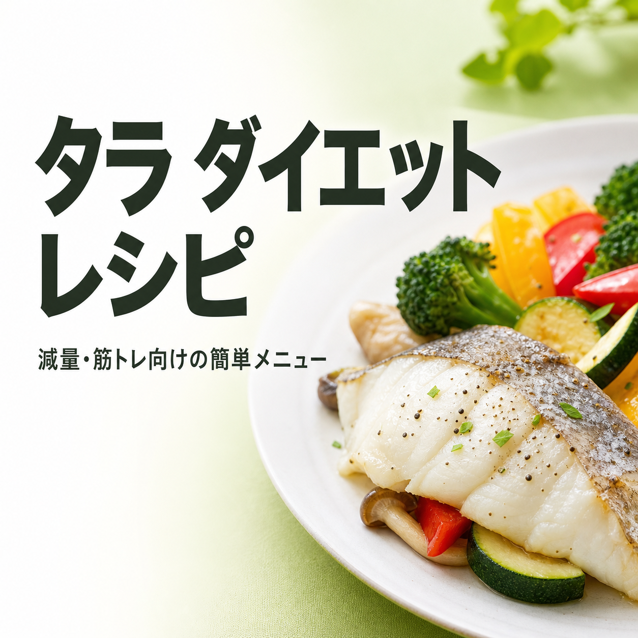 タラ ダイエット レシピ｜減量・筋トレ向けの簡単メニュー