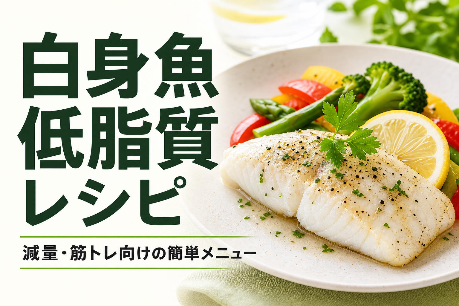 白身魚 低脂質 レシピ｜減量・筋トレ向けの簡単メニュー