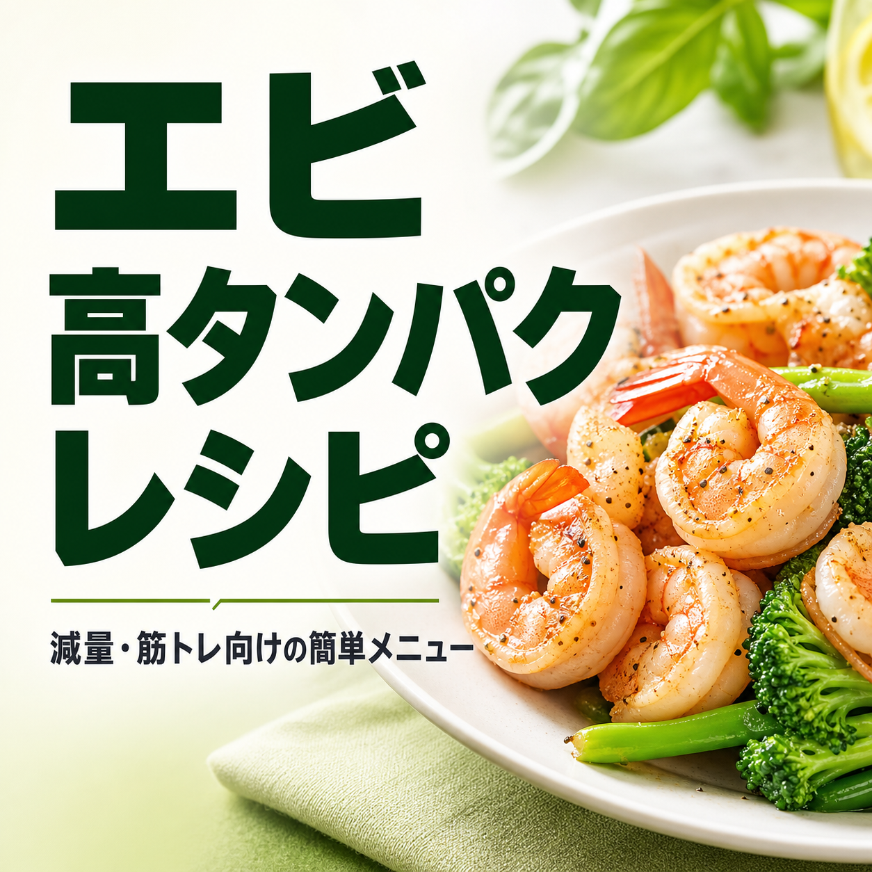 エビ 高タンパク レシピ｜減量・筋トレ向けの簡単メニュー