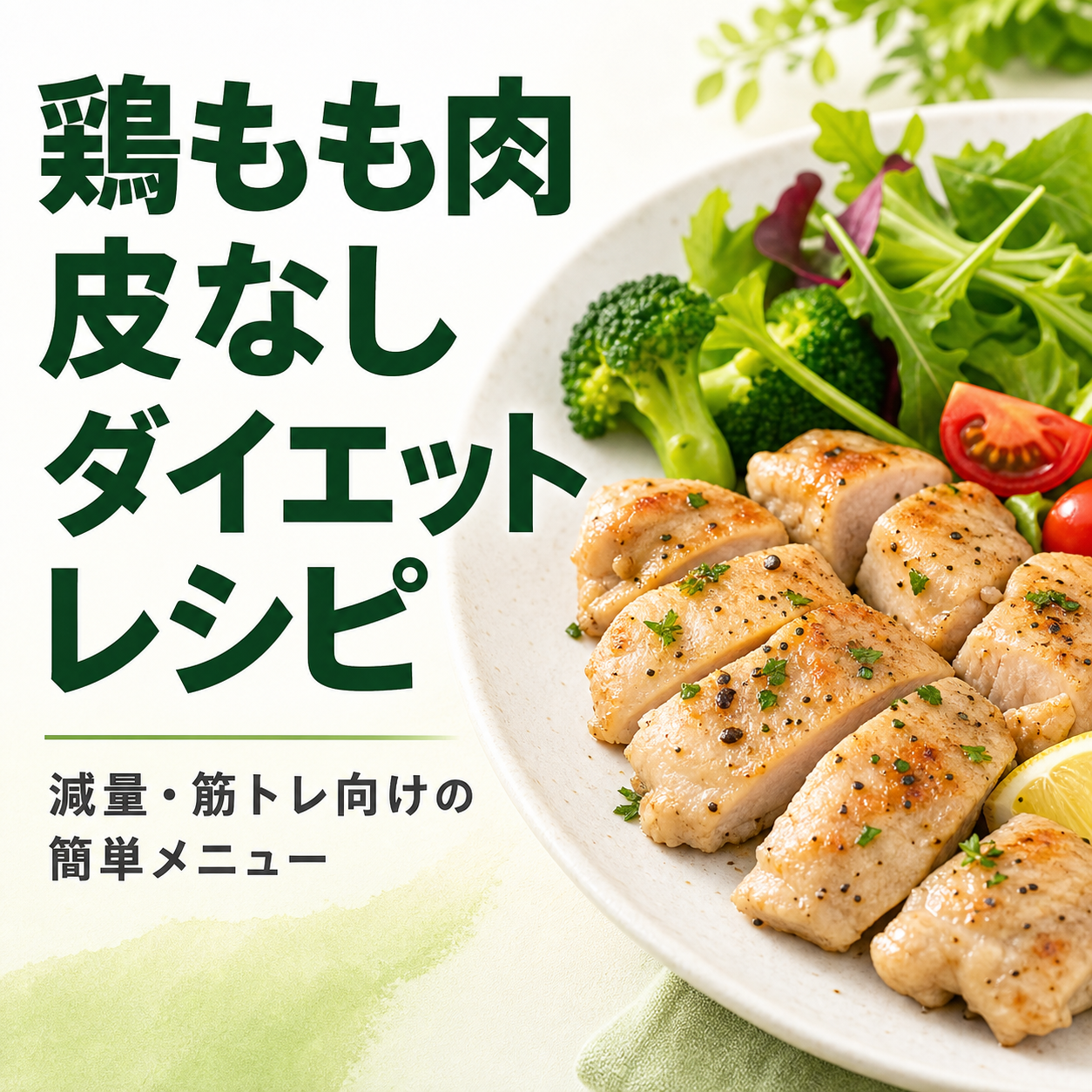 鶏もも肉 皮なし ダイエット レシピ｜減量・筋トレ向けの簡単メニュー