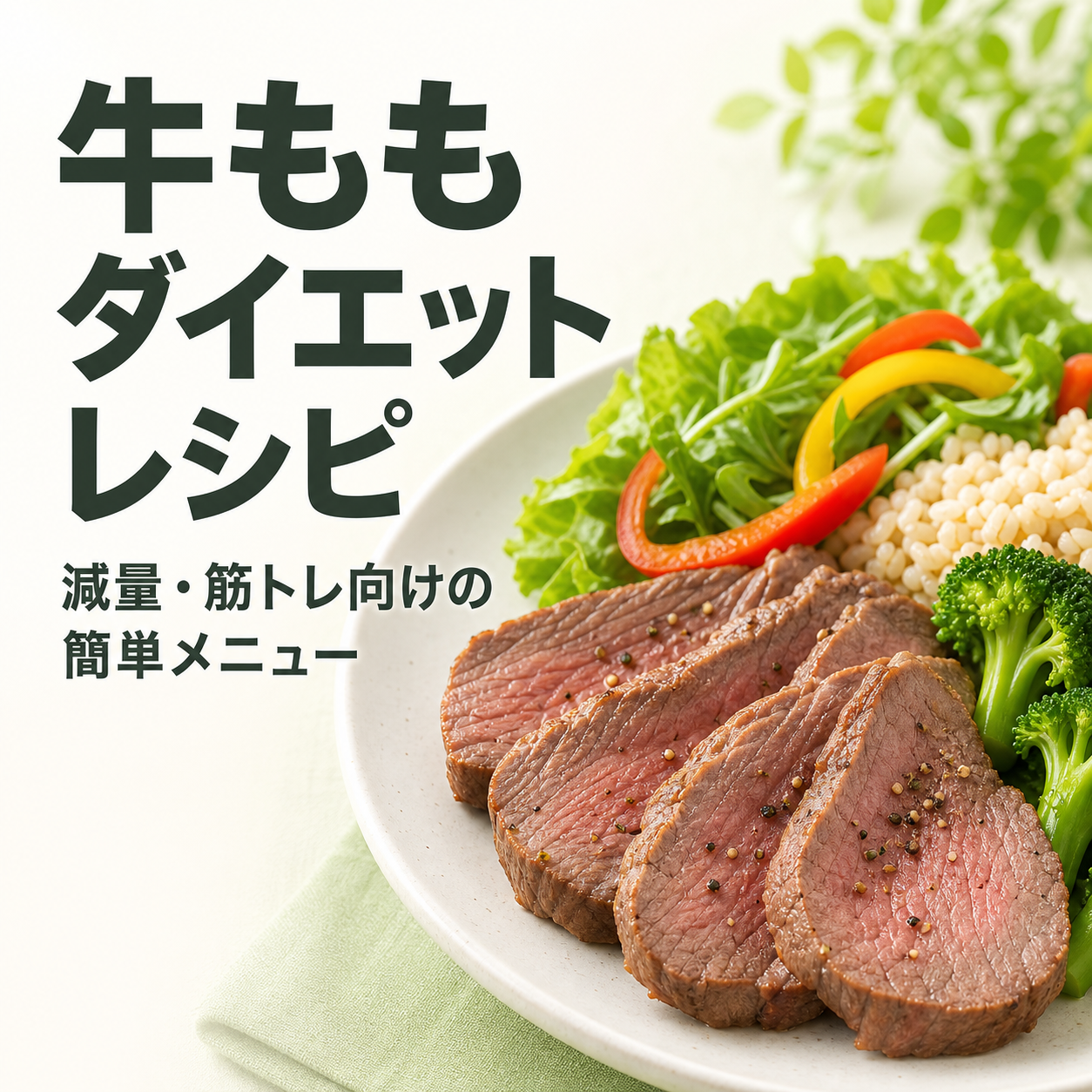 牛もも ダイエット レシピ｜減量・筋トレ向けの簡単メニュー