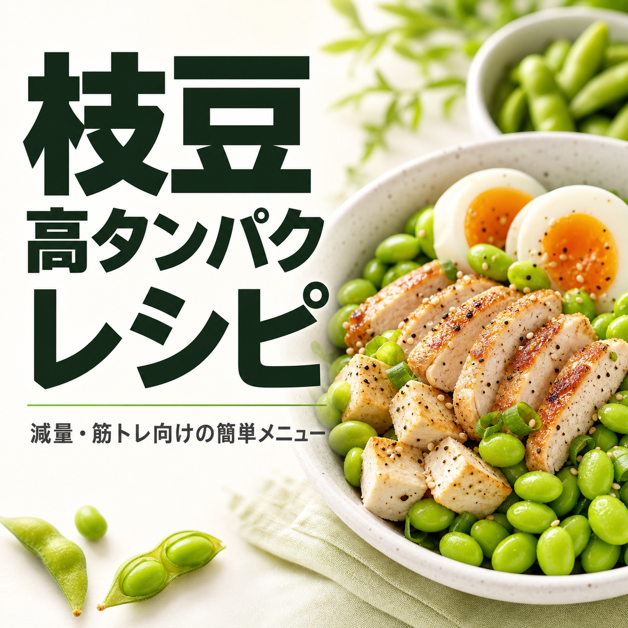 枝豆 高タンパク レシピ｜減量・筋トレ向けの簡単メニュー