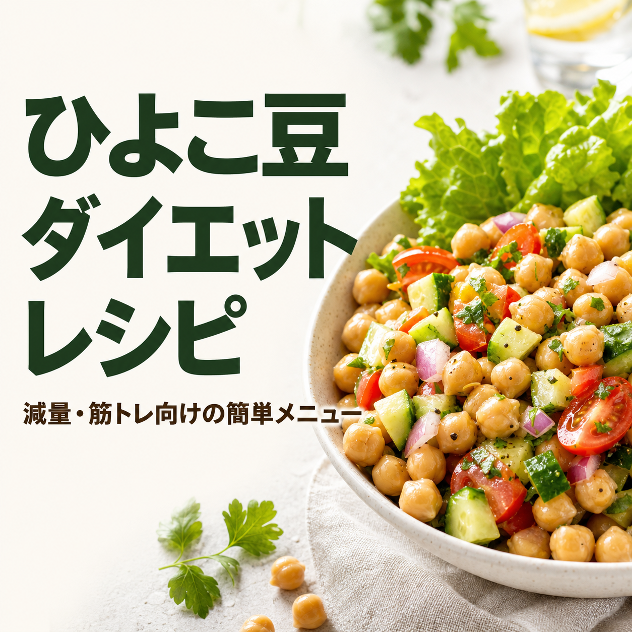 ひよこ豆 ダイエット レシピ｜減量・筋トレ向けの簡単メニュー
