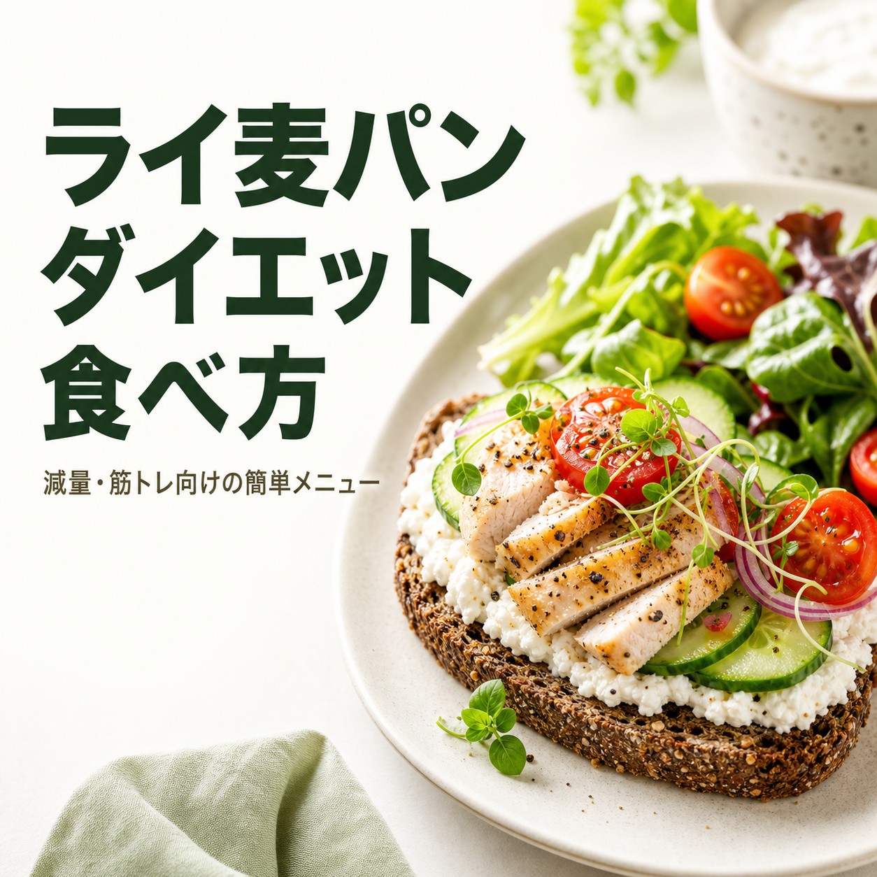 ライ麦パン ダイエット 食べ方｜減量・筋トレ向けの簡単メニュー