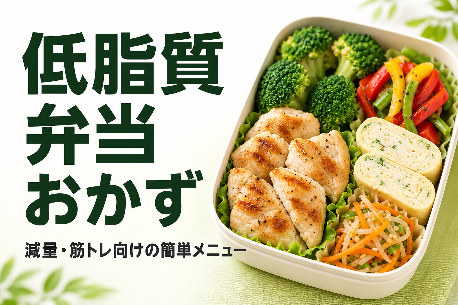 低脂質 弁当 おかず｜減量・筋トレ向けの簡単メニュー