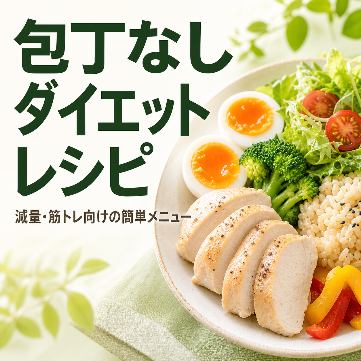 包丁なし ダイエット レシピ｜減量・筋トレ向けの簡単メニュー