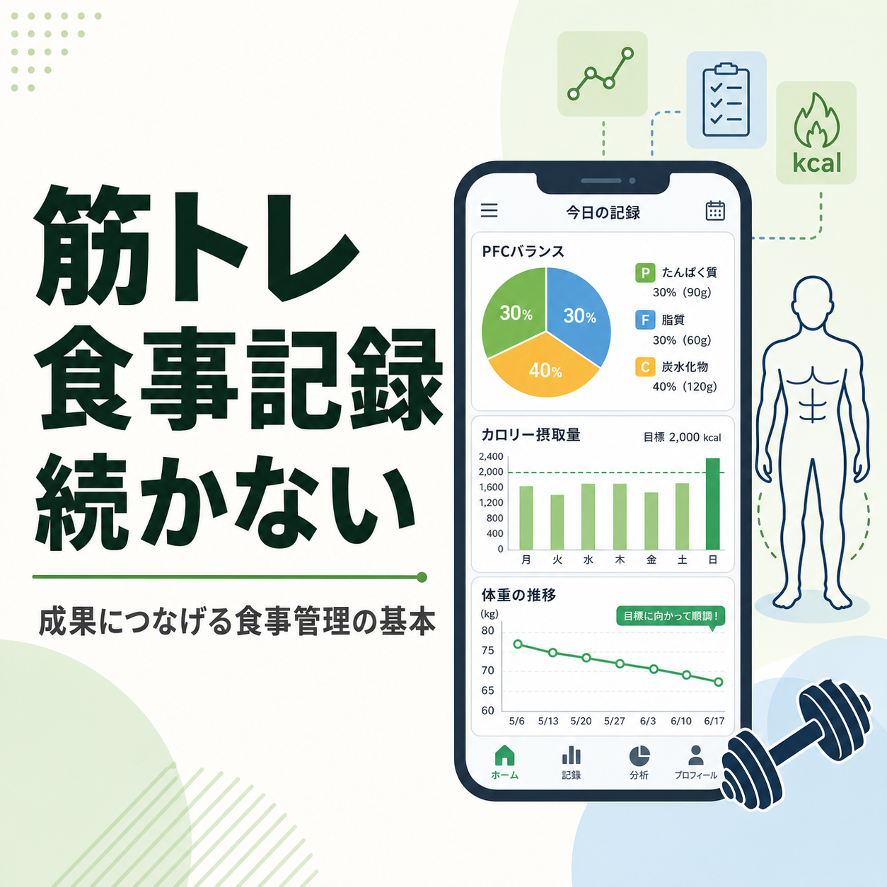 筋トレ 食事記録 続かない｜成果につなげる食事管理の基本