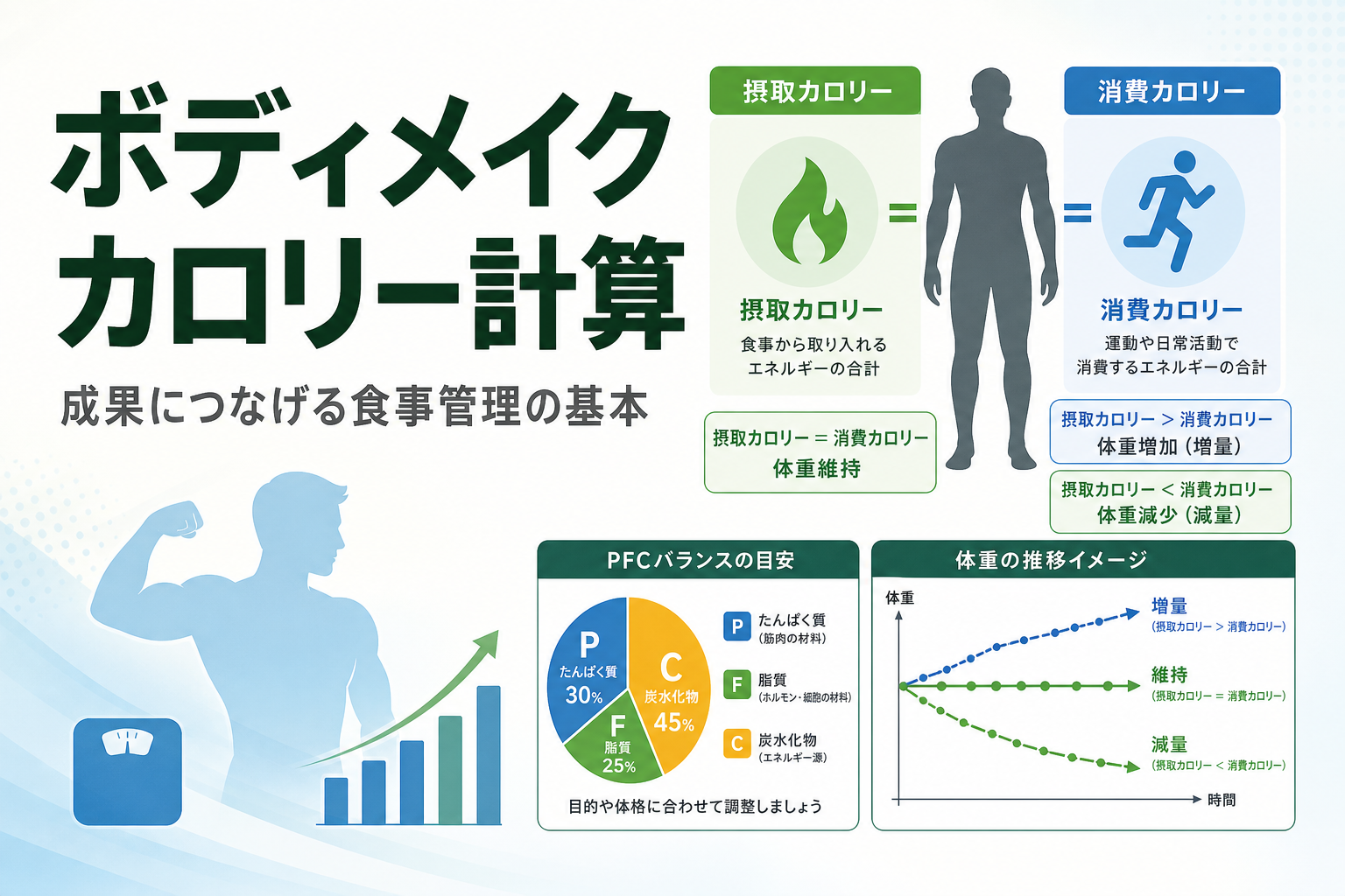 ボディメイク カロリー計算｜成果につなげる食事管理の基本