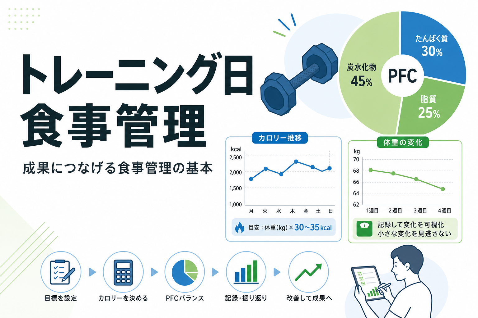 トレーニング日 食事管理｜成果につなげる食事管理の基本