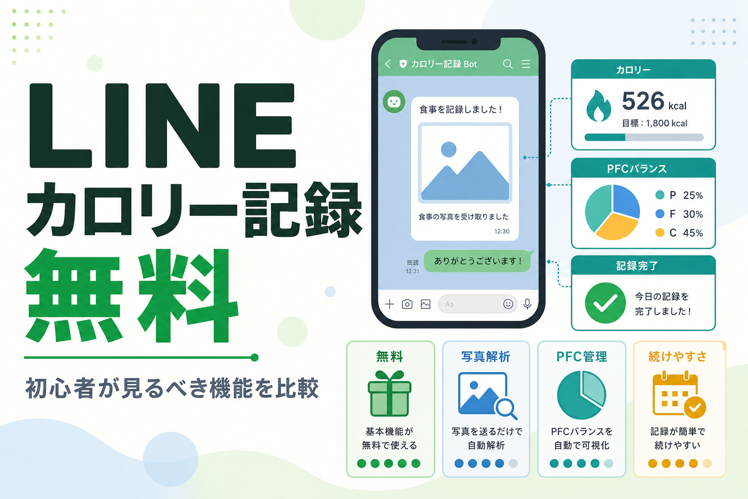 LINE カロリー記録 無料|初心者が見るべき機能を比較