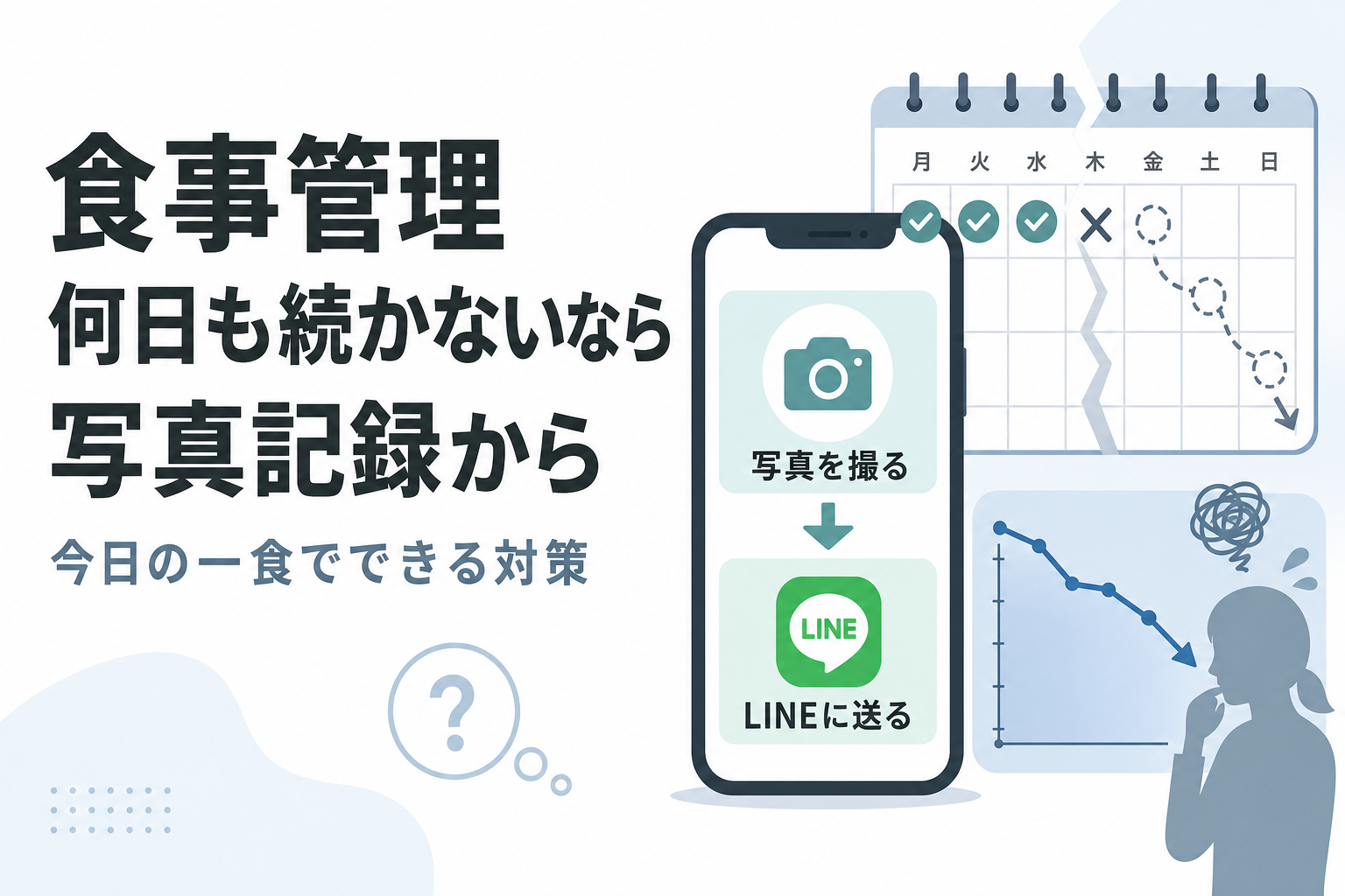 食事管理 何日も続かないなら写真記録から｜今日の一食でできる対策