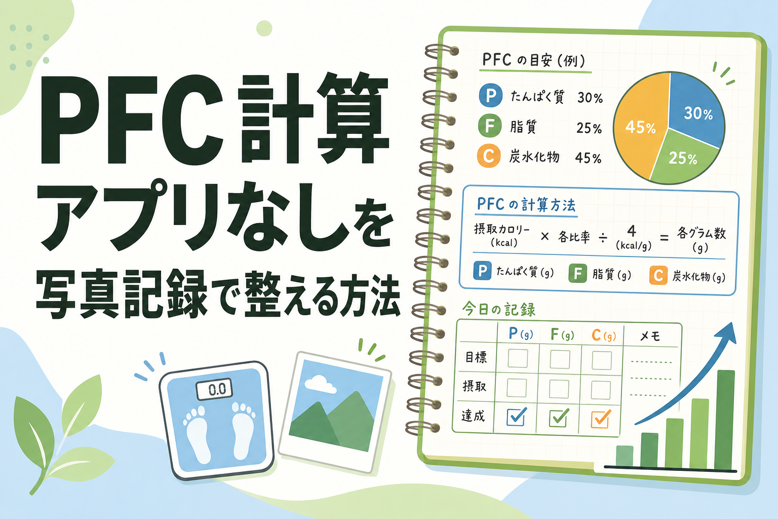 PFC 計算 アプリなしを写真記録で整える方法