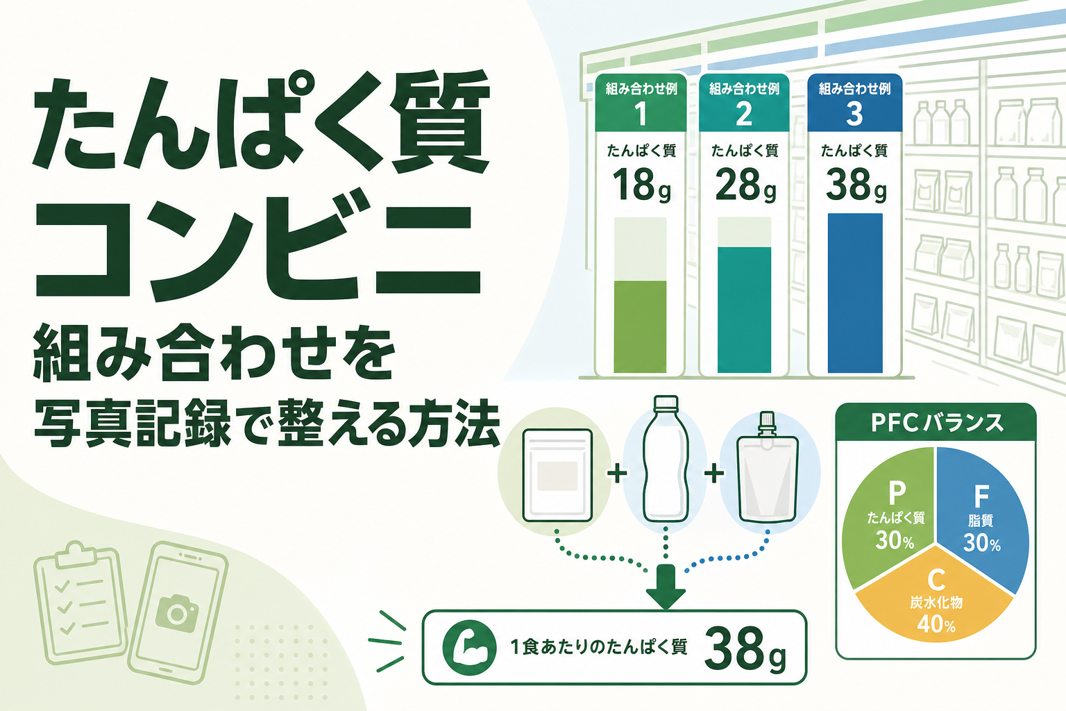 たんぱく質 コンビニ 組み合わせを写真記録で整える方法
