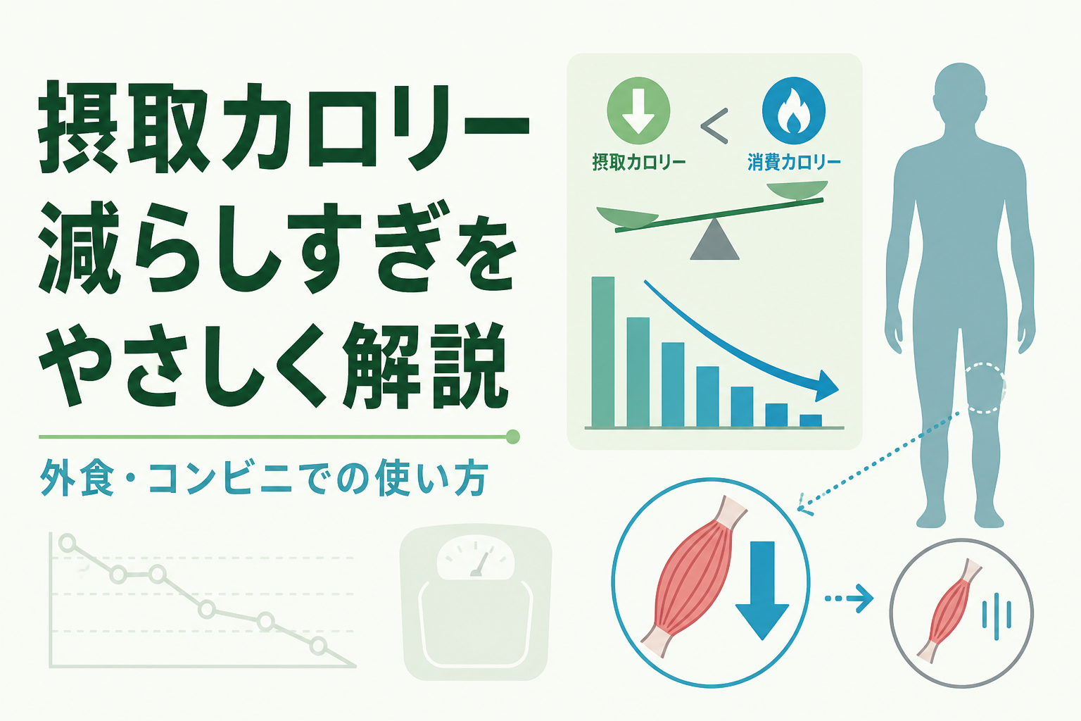 摂取カロリー 減らしすぎをやさしく解説｜外食・コンビニでの使い方