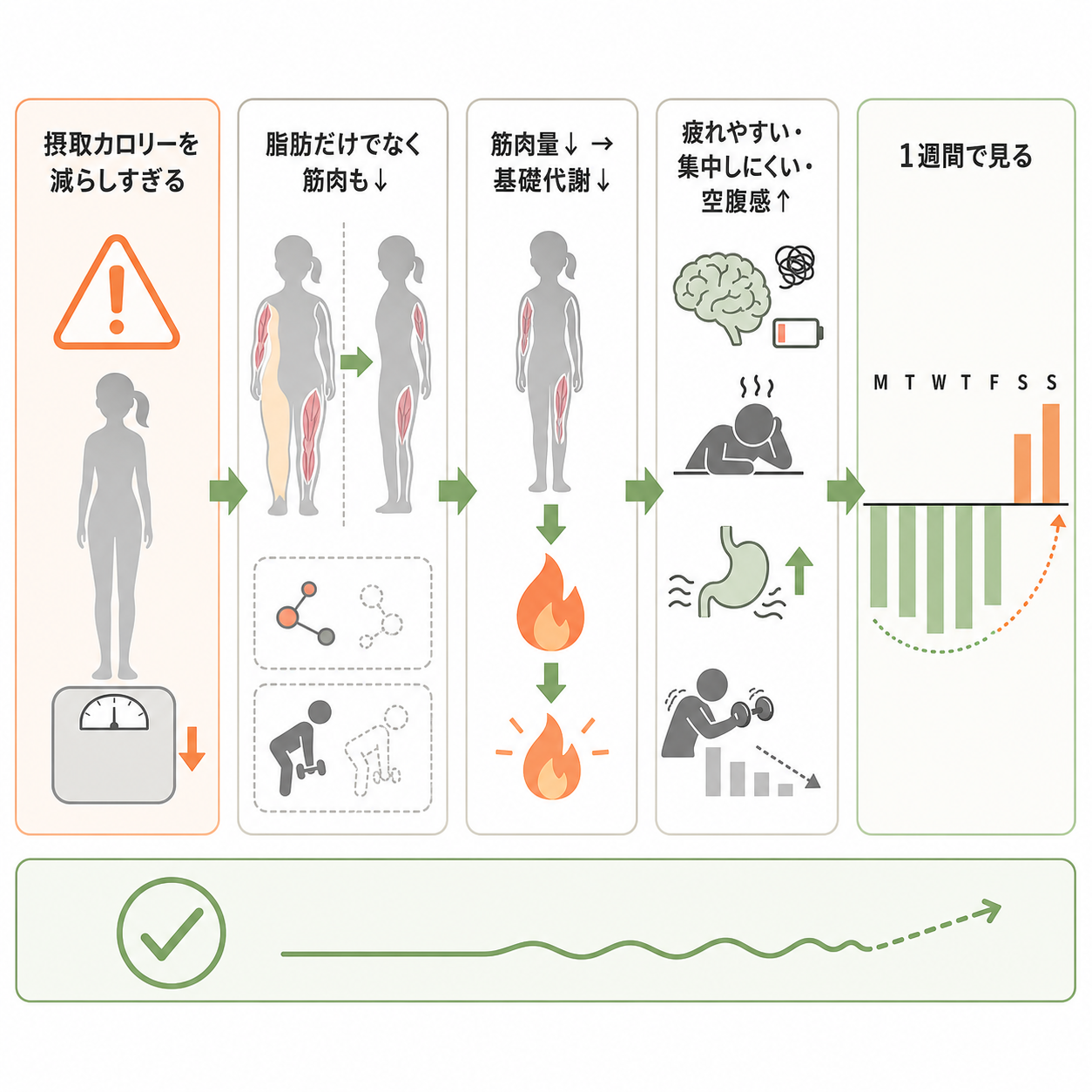 摂取カロリーを減らしすぎると何が起こるのか