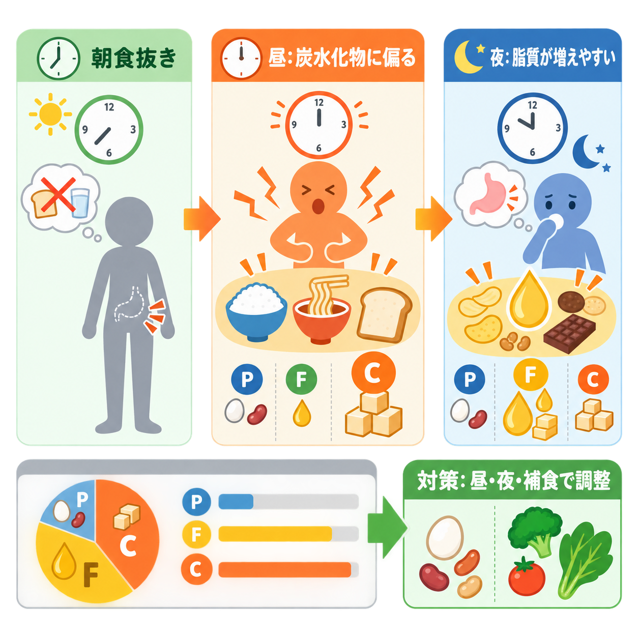 朝食抜きでPFCバランスが崩れやすい理由