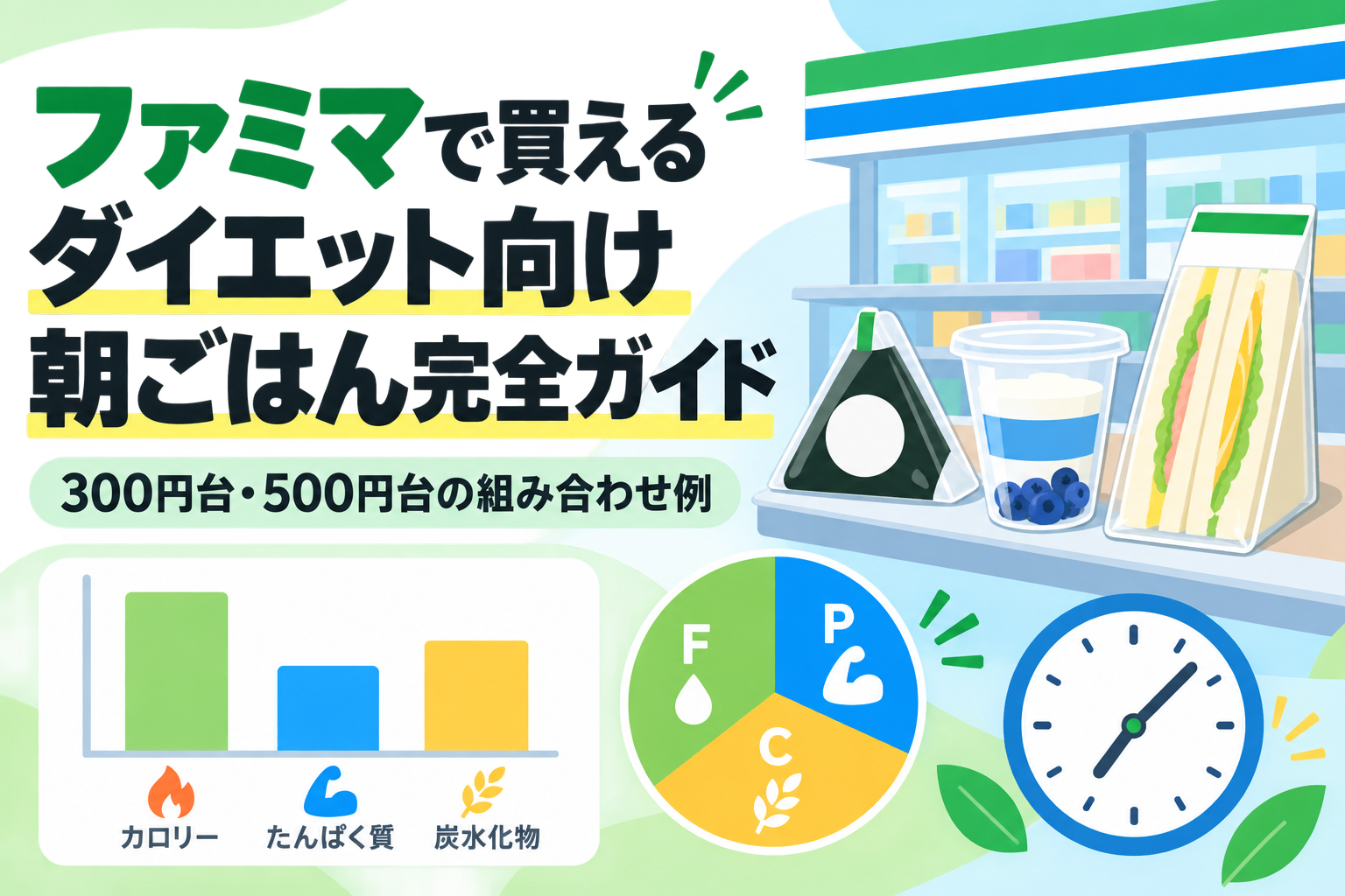 ファミマで買えるダイエット向け朝ごはん完全ガイド|300円台・500円台の組み合わせ例