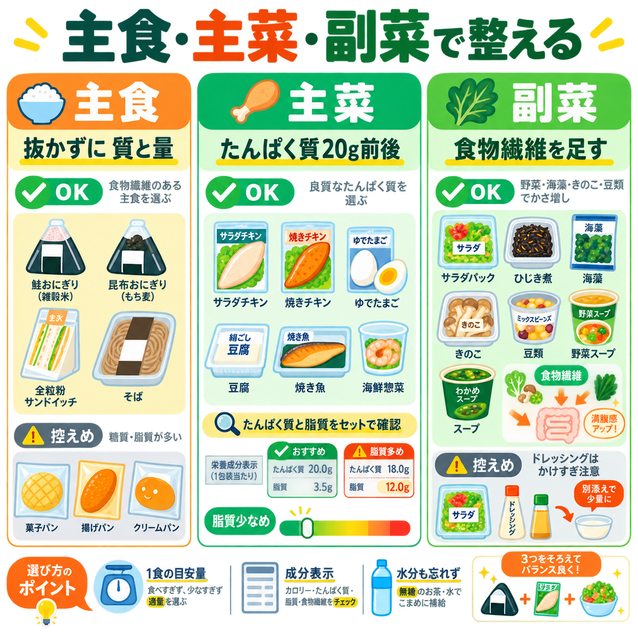 まず押さえたいファミマでの選び方
